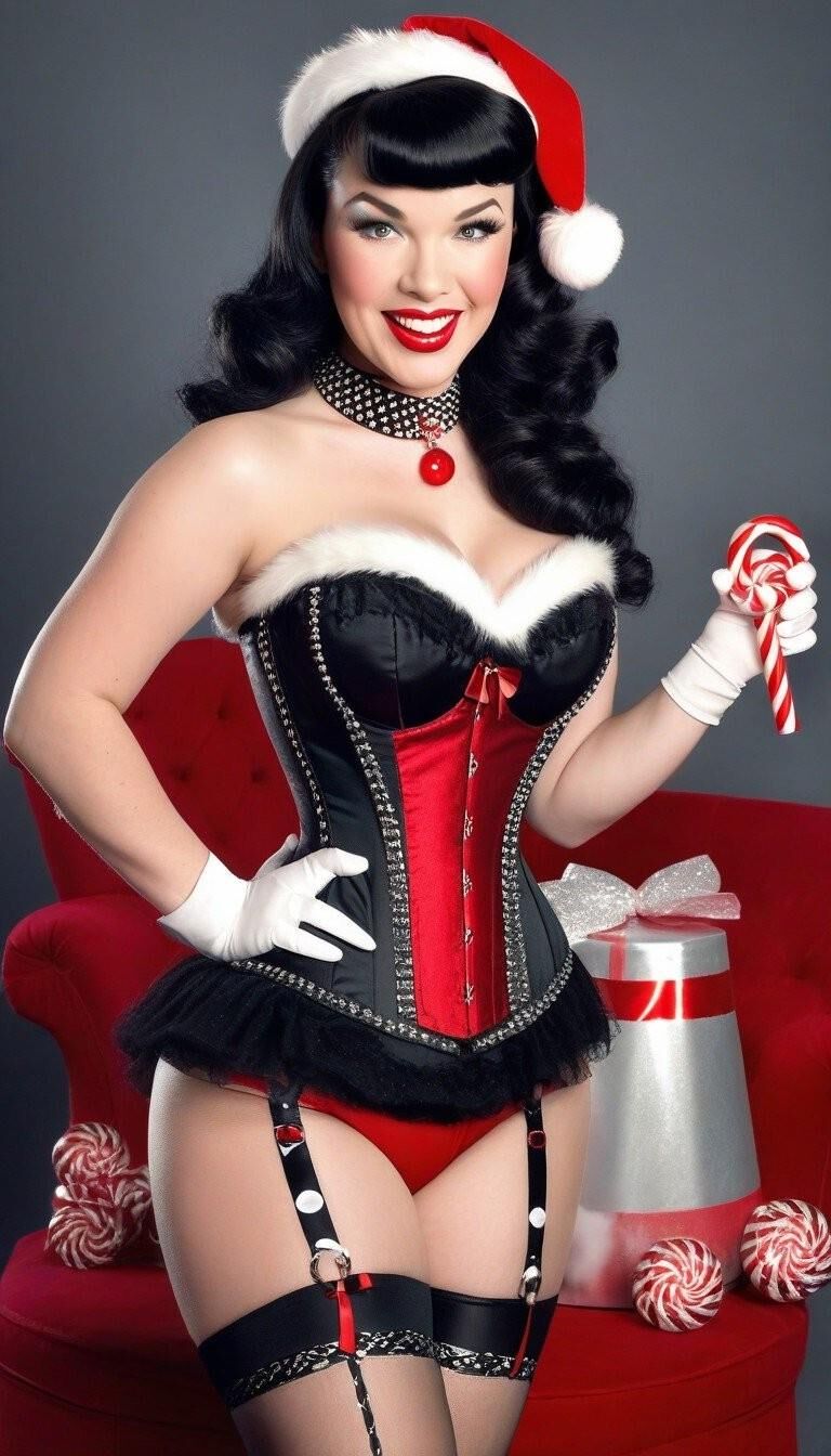 Bettie Page en Corsés 3 - Felices fiestas