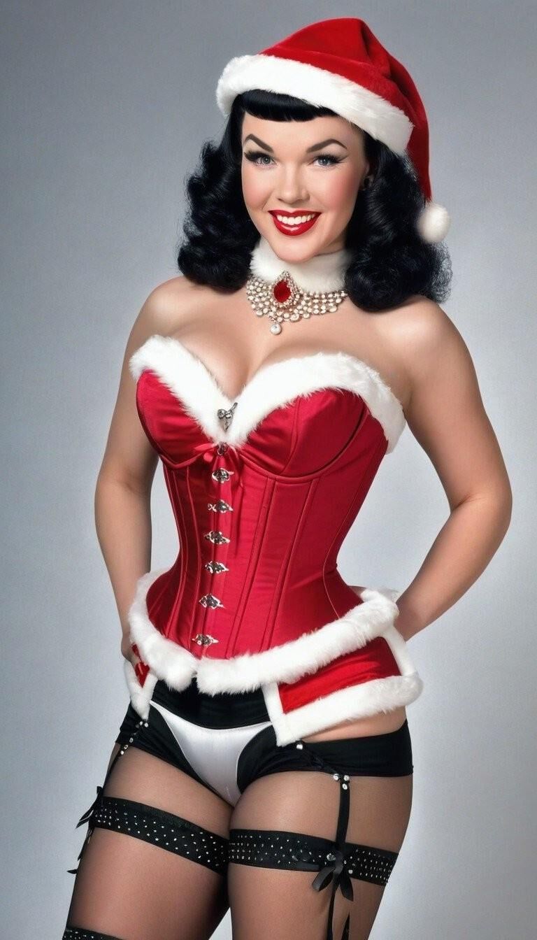 Bettie Page en Corsés 3 - Felices fiestas