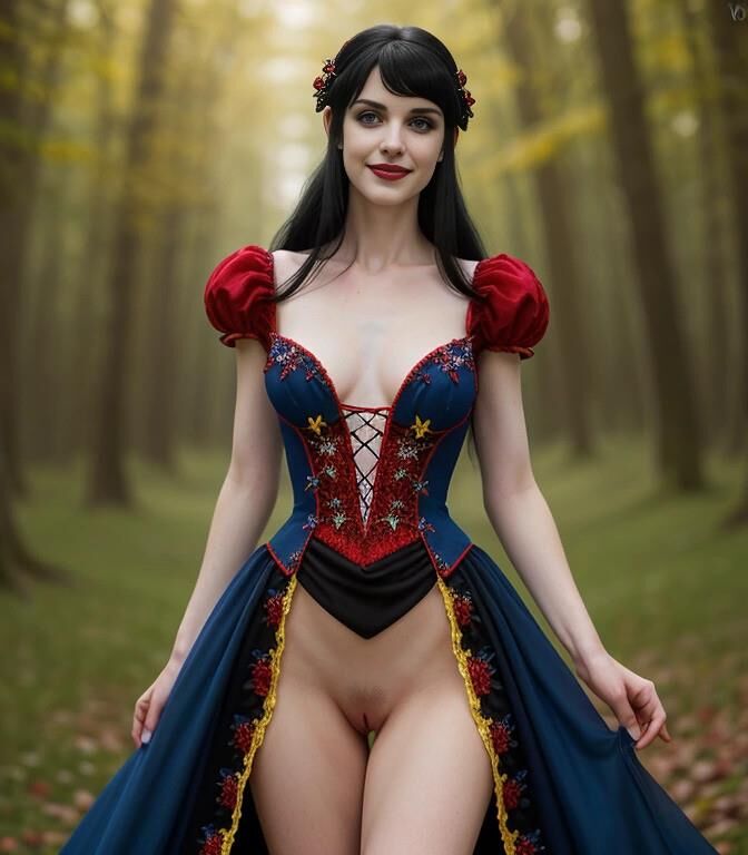 Branca de neve fofa e linda