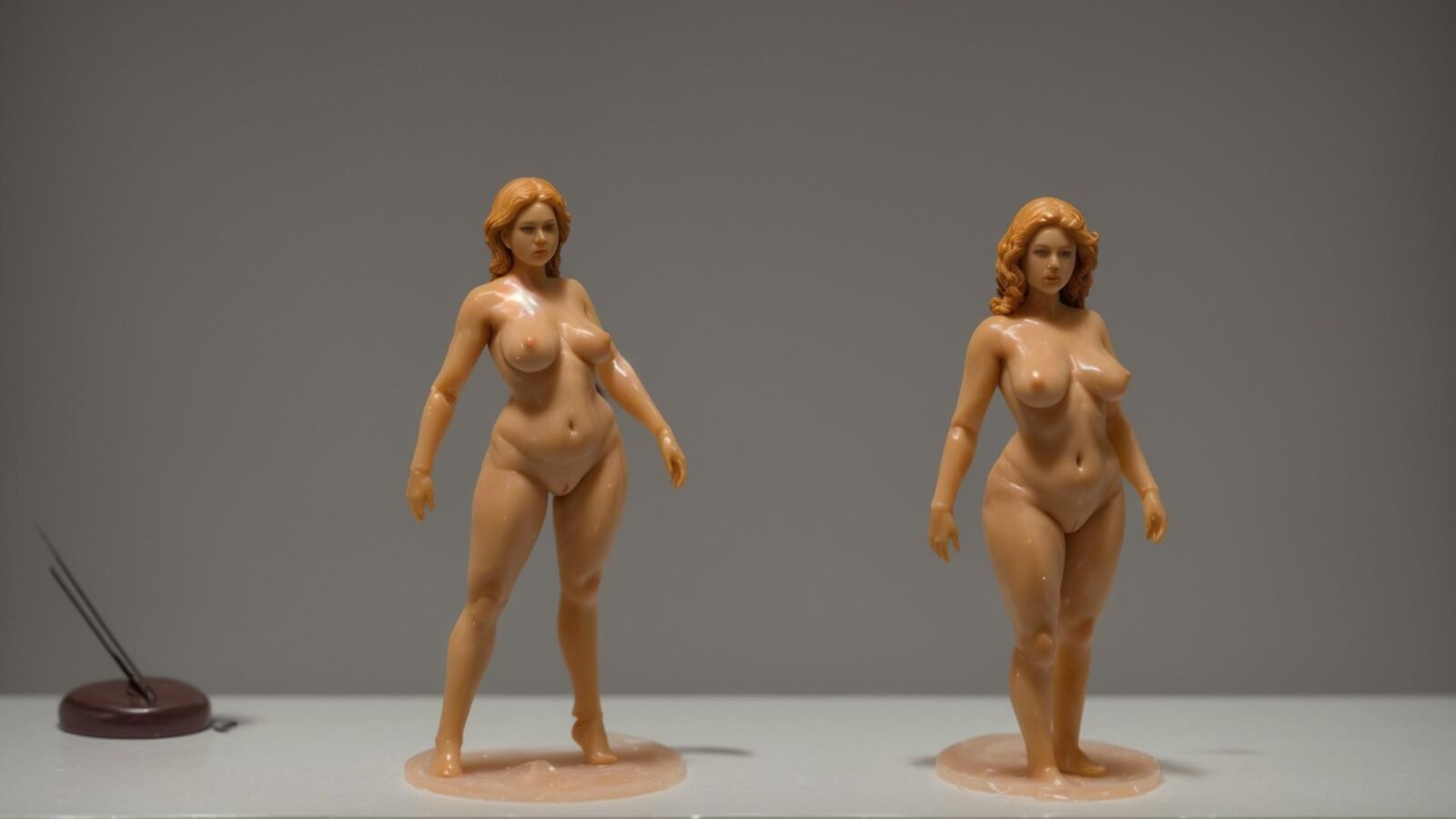 AI - Women as wax figurines 