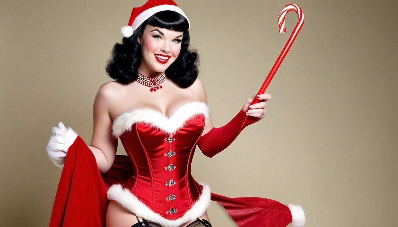 Bettie Page en Corsés 3 - Felices fiestas