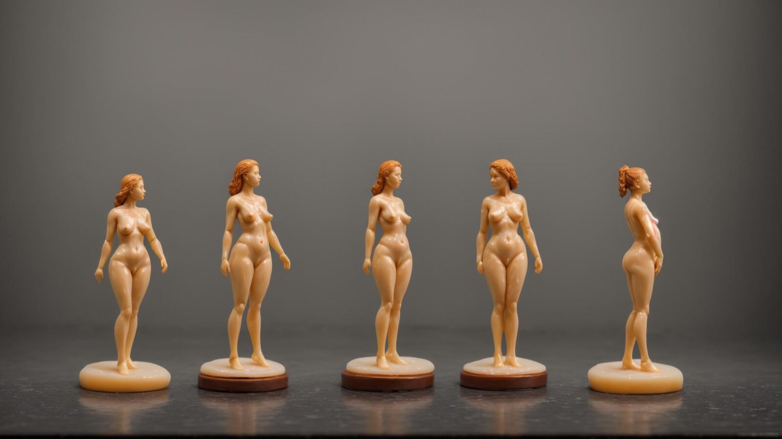 AI - Women as wax figurines 