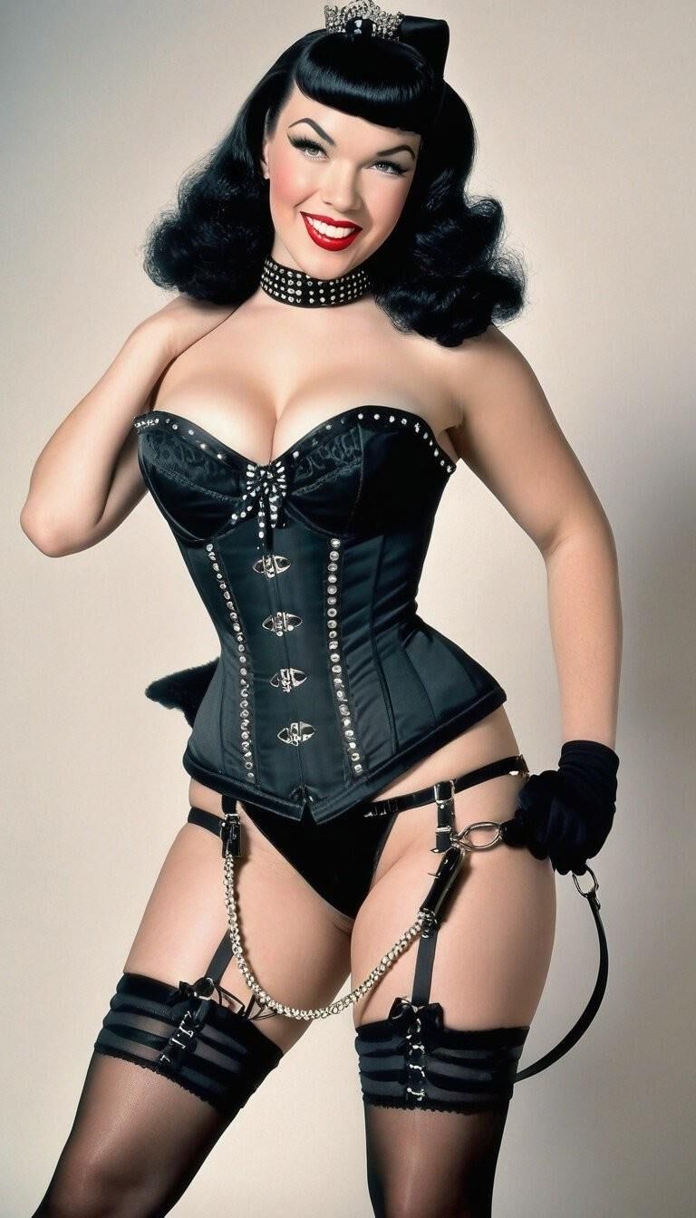 Bettie Page in Corsets 4 - AI