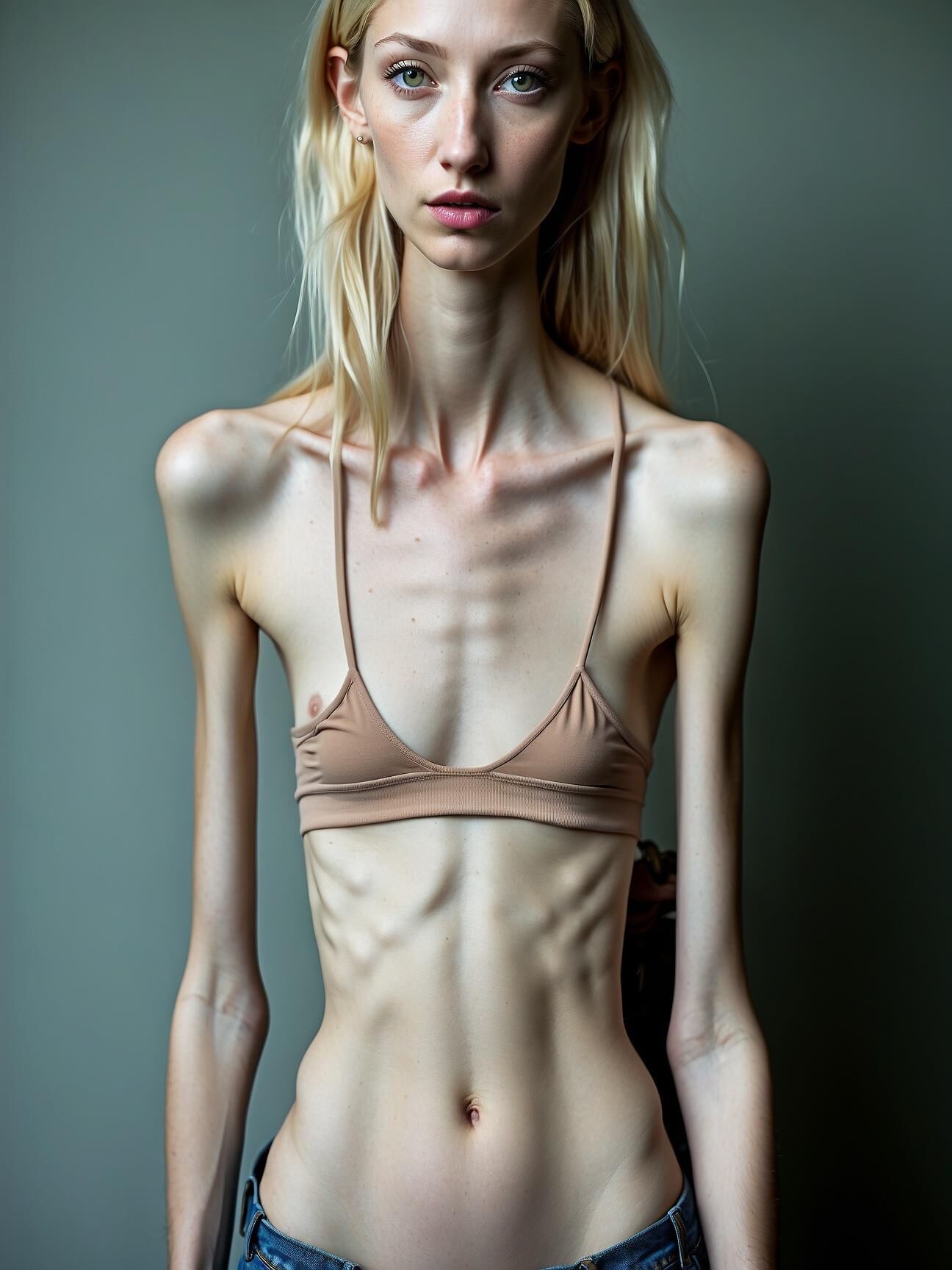 Anorexic fantasy-woman