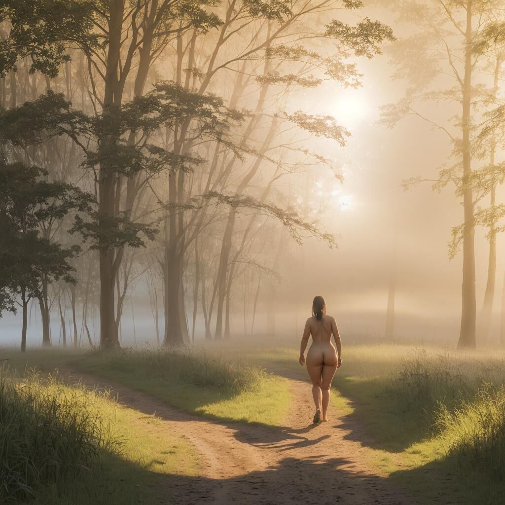 AI - Femme dans la brume