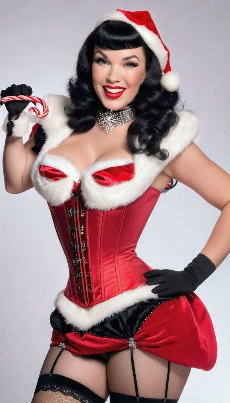 Bettie Page en Corsés 3 - Felices fiestas