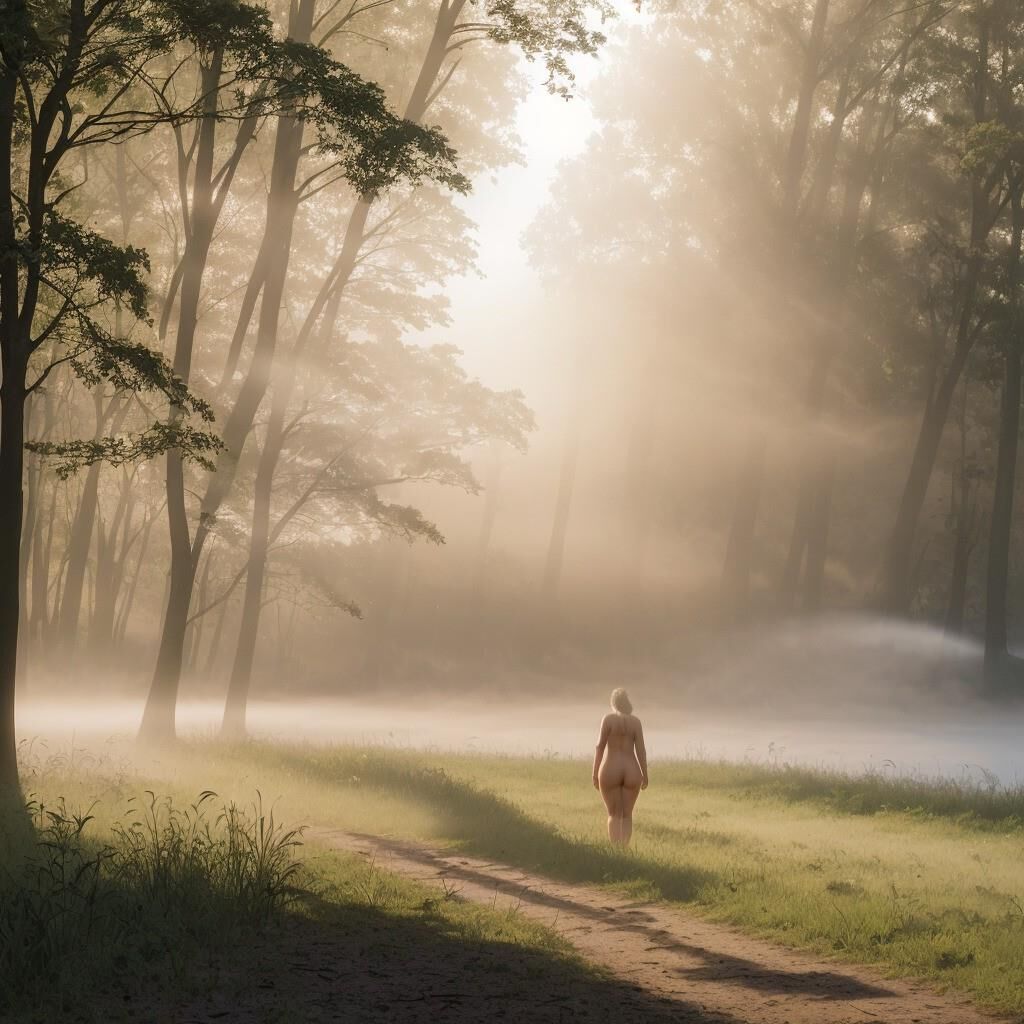 AI - Femme dans la brume