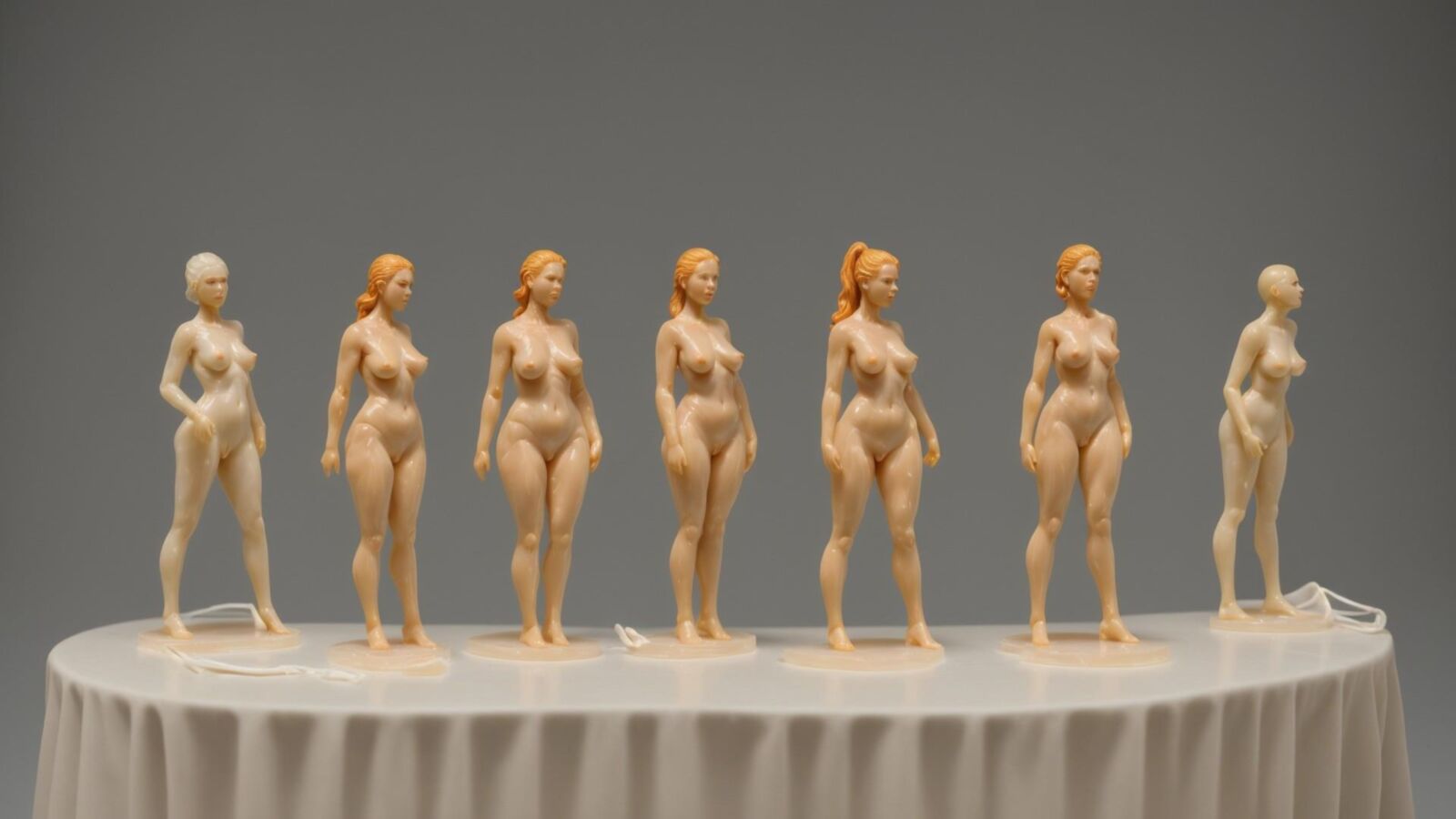 AI - Women as wax figurines 