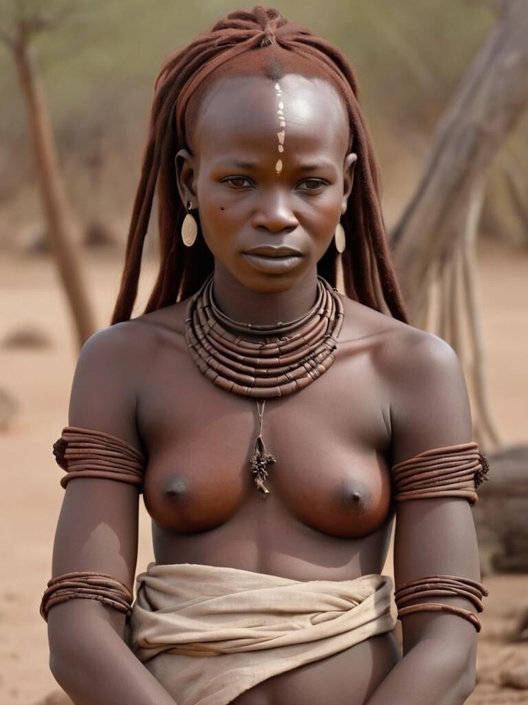 Mujer de la tribu himba africana