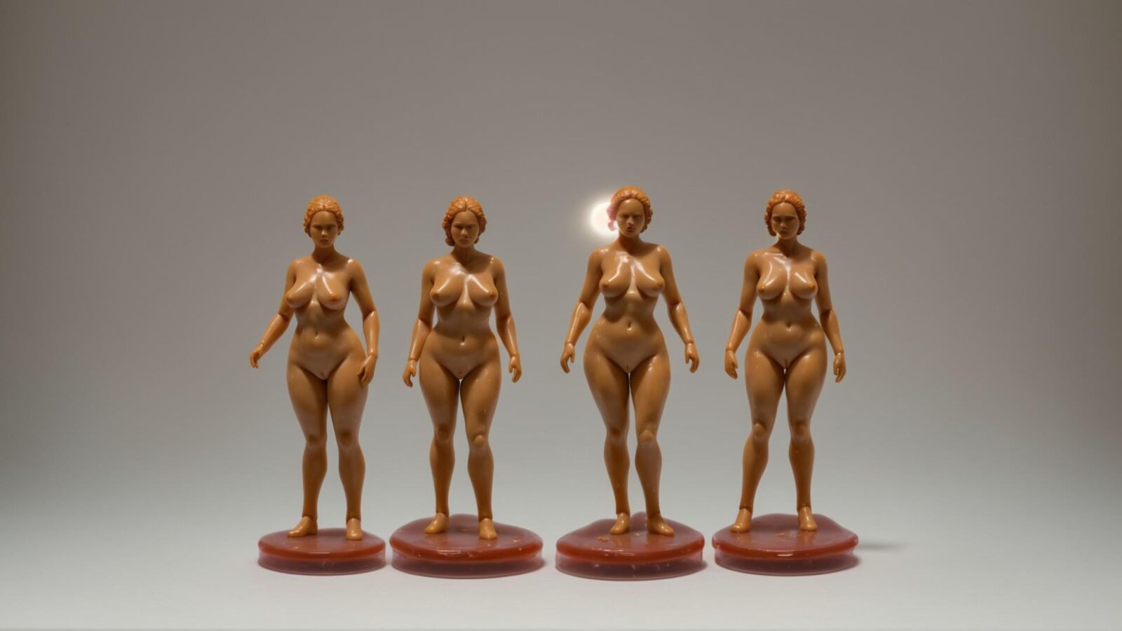 AI - Women as wax figurines 