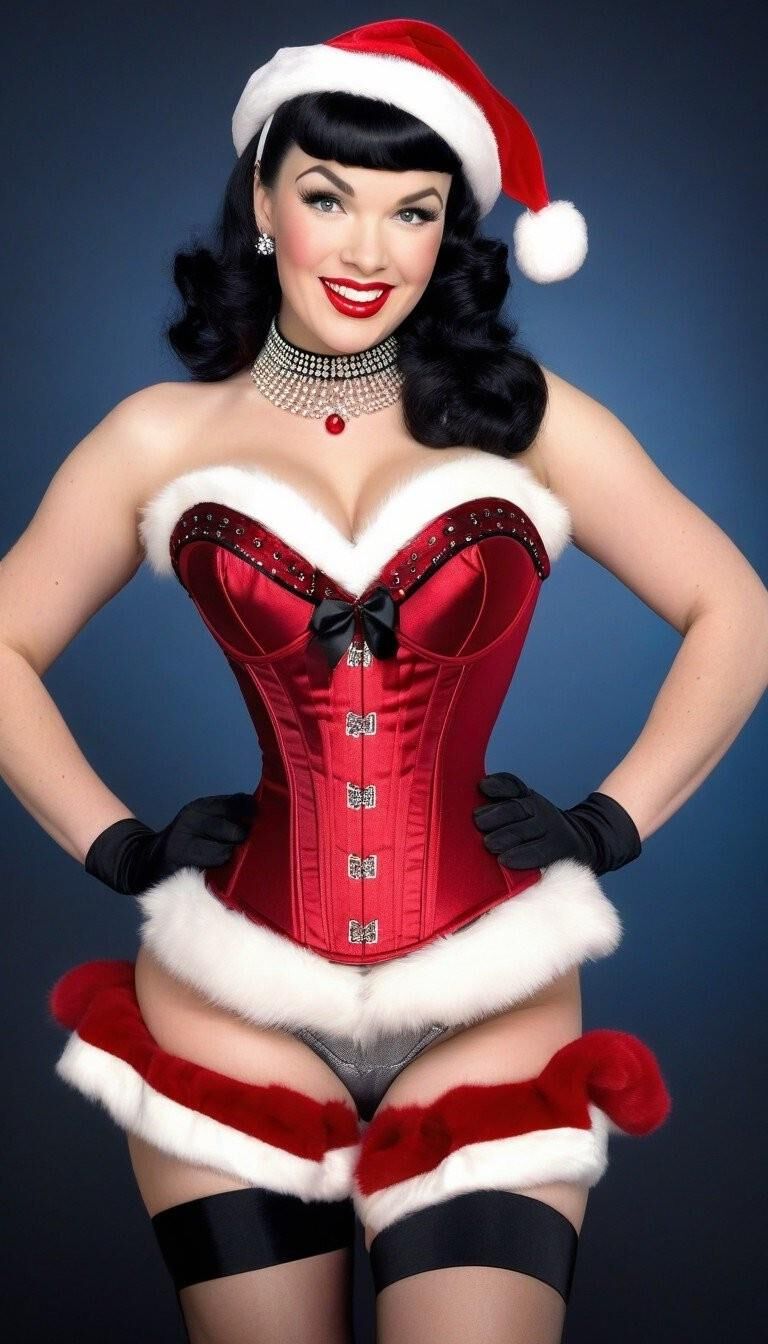 Bettie Page en Corsés 3 - Felices fiestas