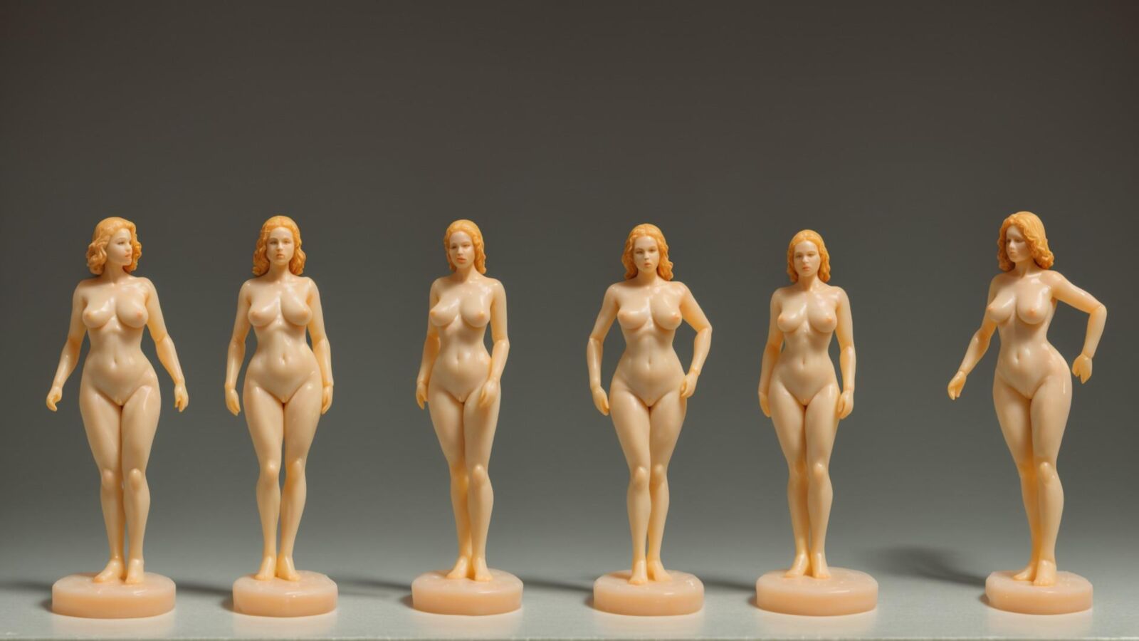 AI - Women as wax figurines 