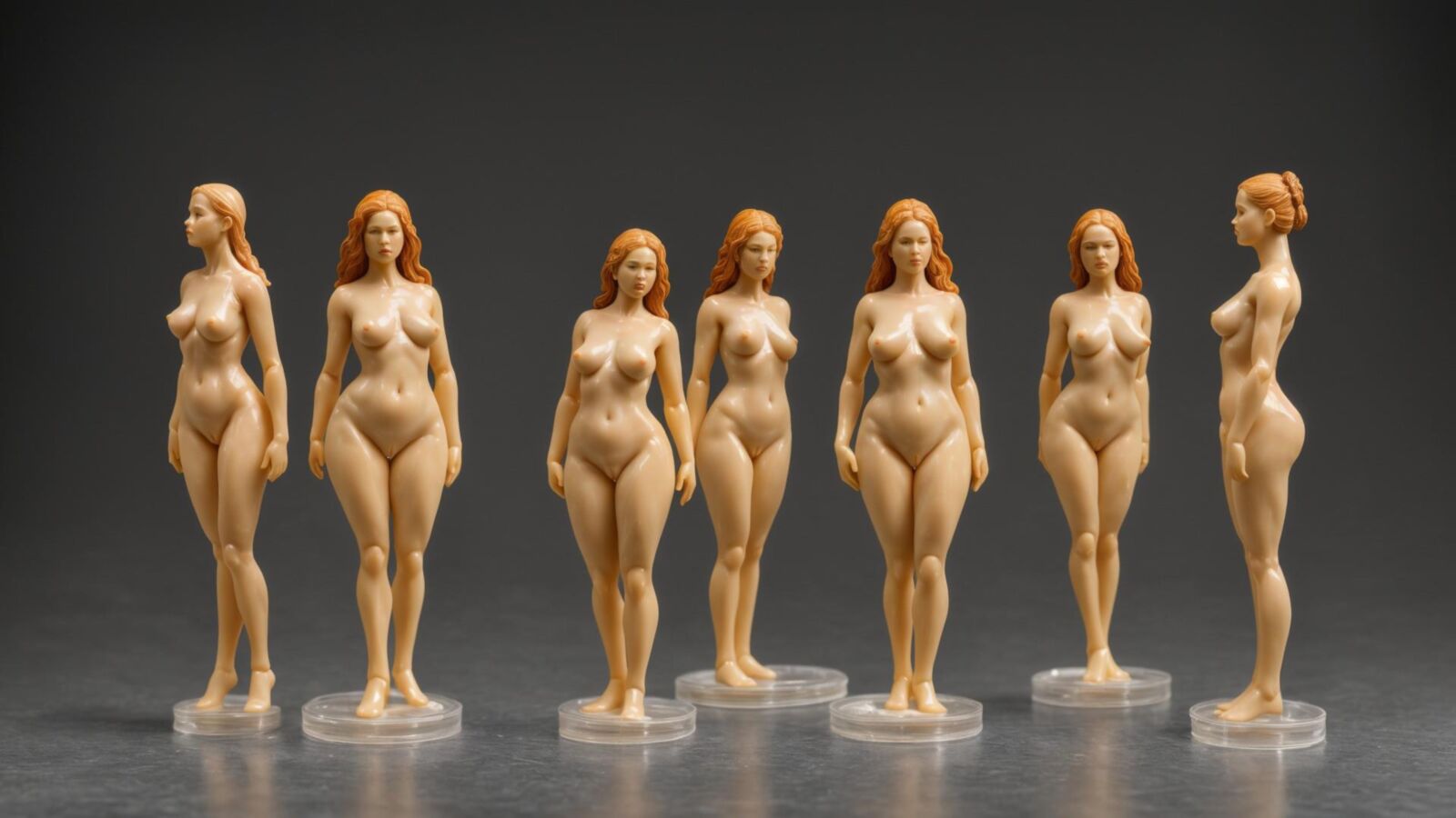 AI - Women as wax figurines 