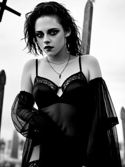 Kristen Stewart: Black and White