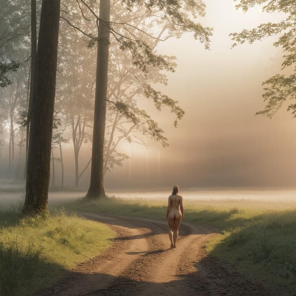 AI - Femme dans la brume