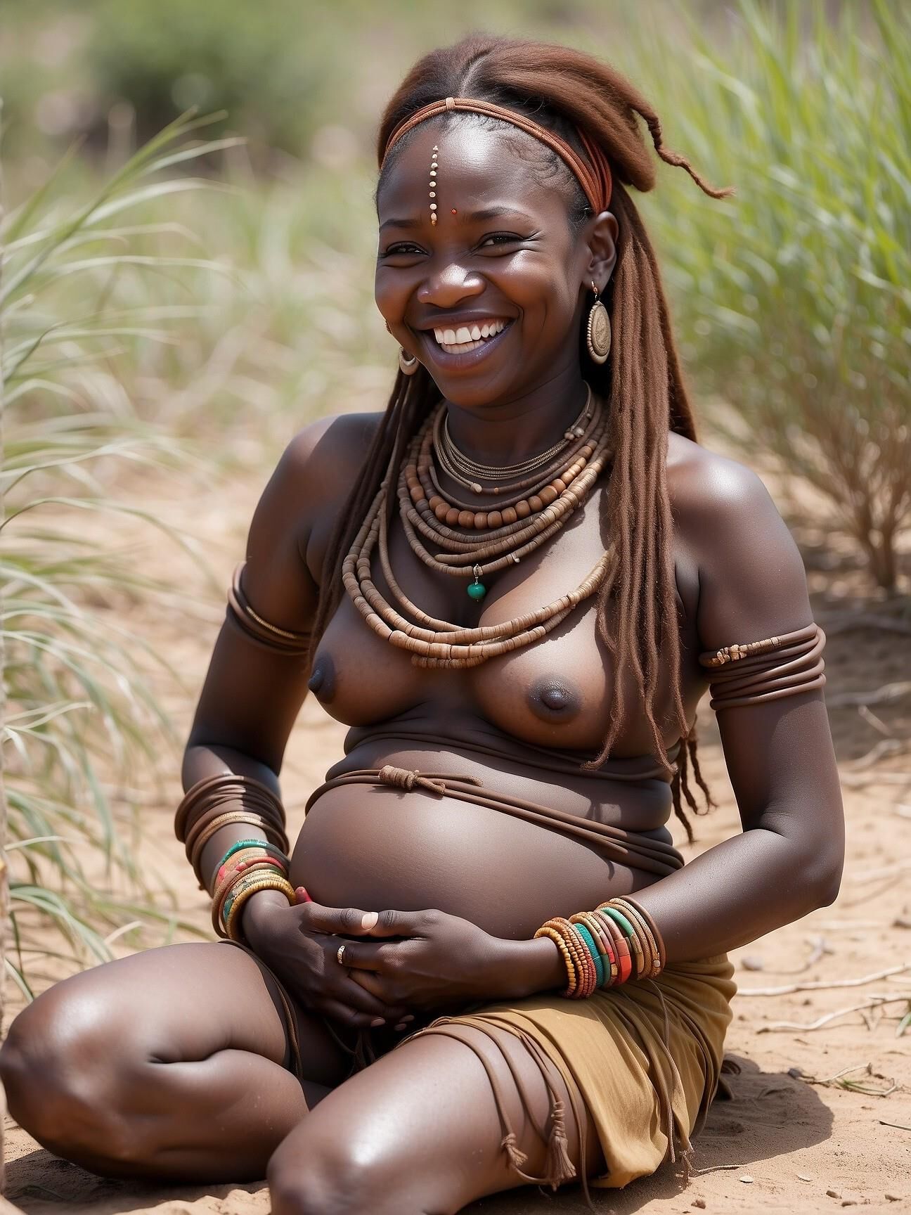 Femme africaine enceinte