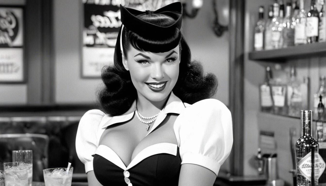 Bettie Page - garçonete retrô