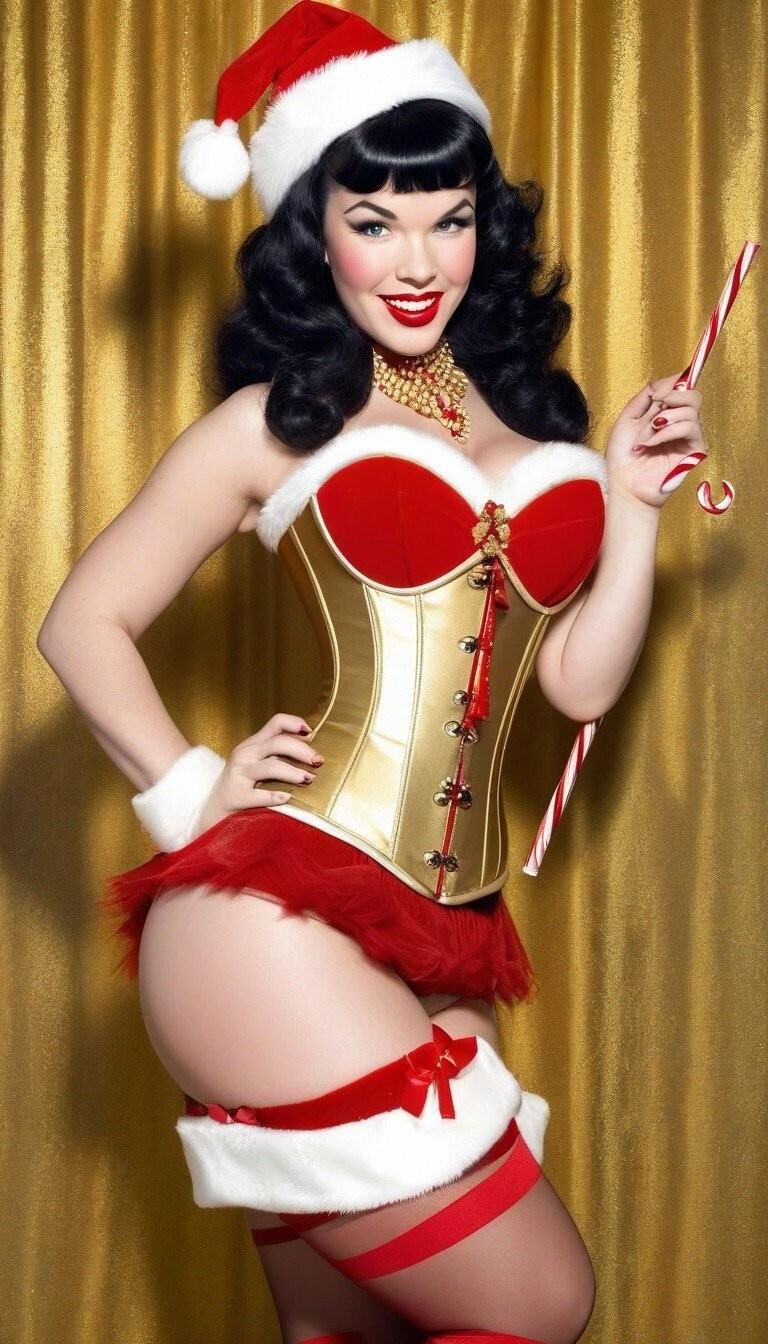 Bettie Page en Corsés 3 - Felices fiestas