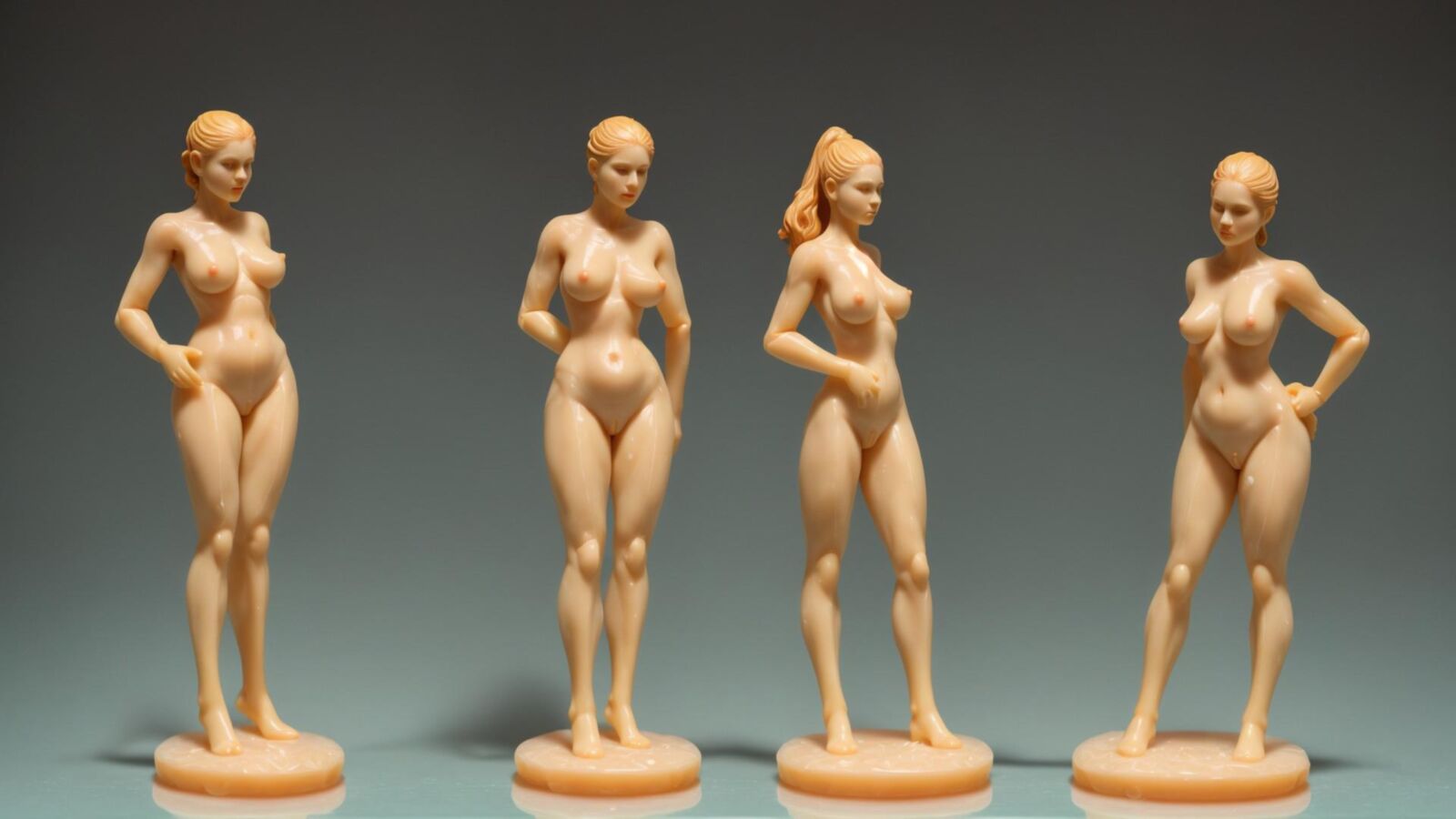 AI - Women as wax figurines 