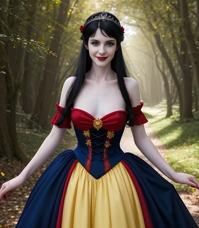 Branca de neve fofa e linda