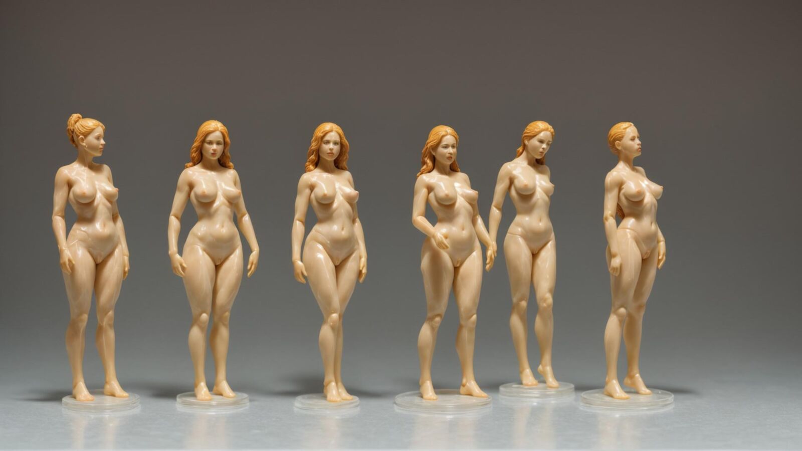 AI - Women as wax figurines 