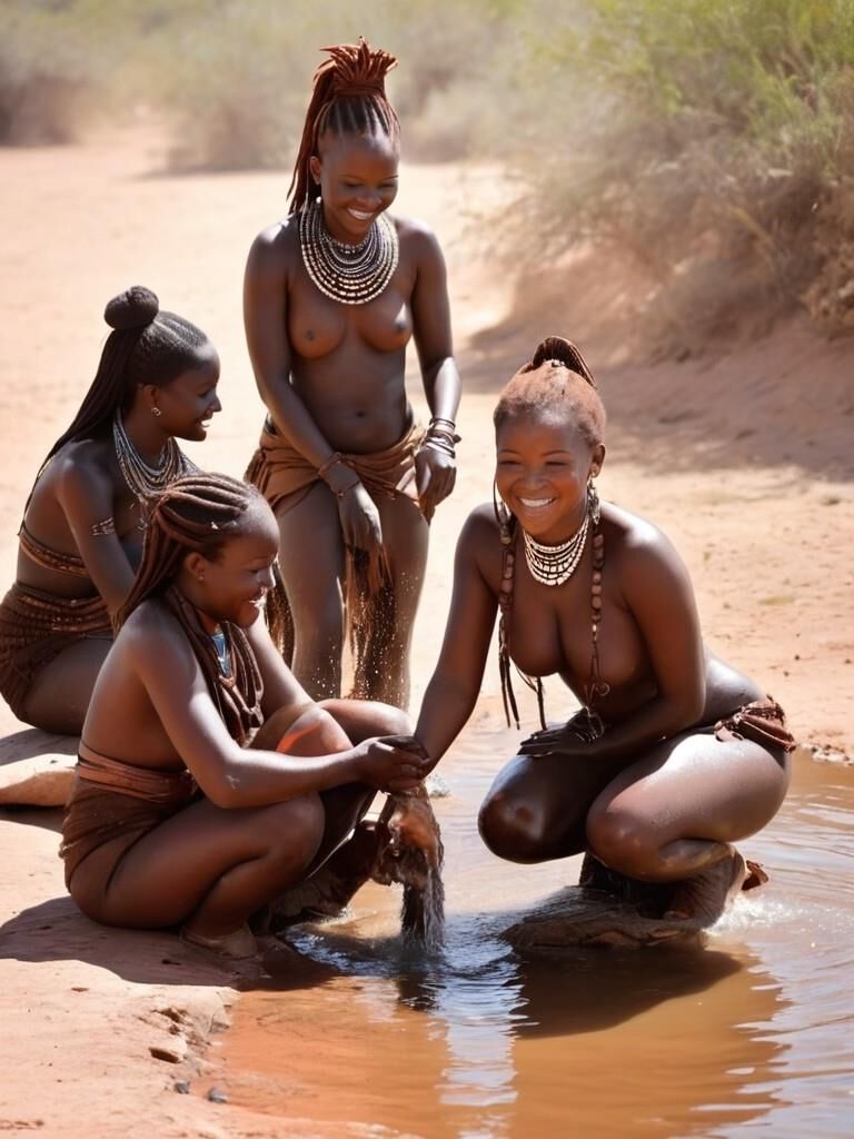 Mujer de la tribu himba africana