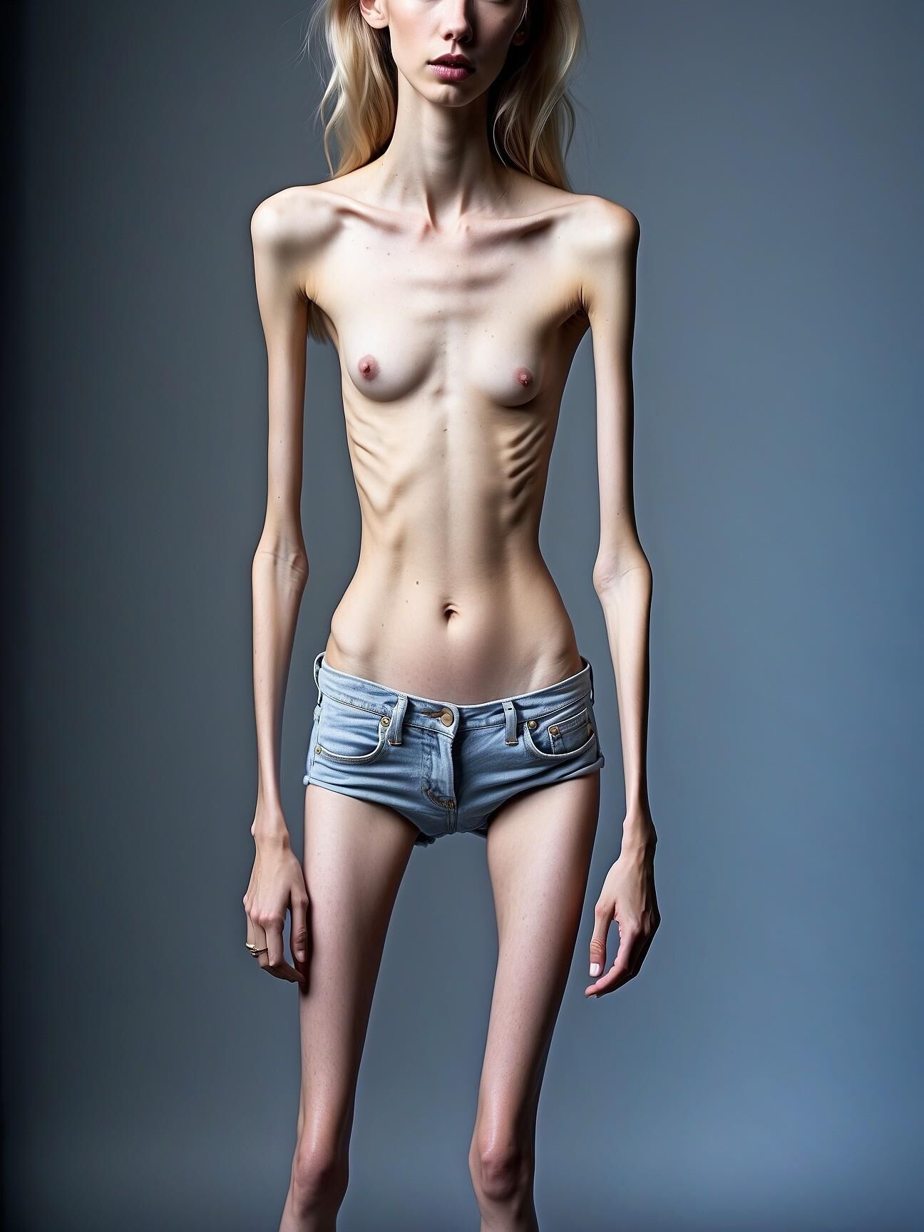 Anorexic fantasy-woman