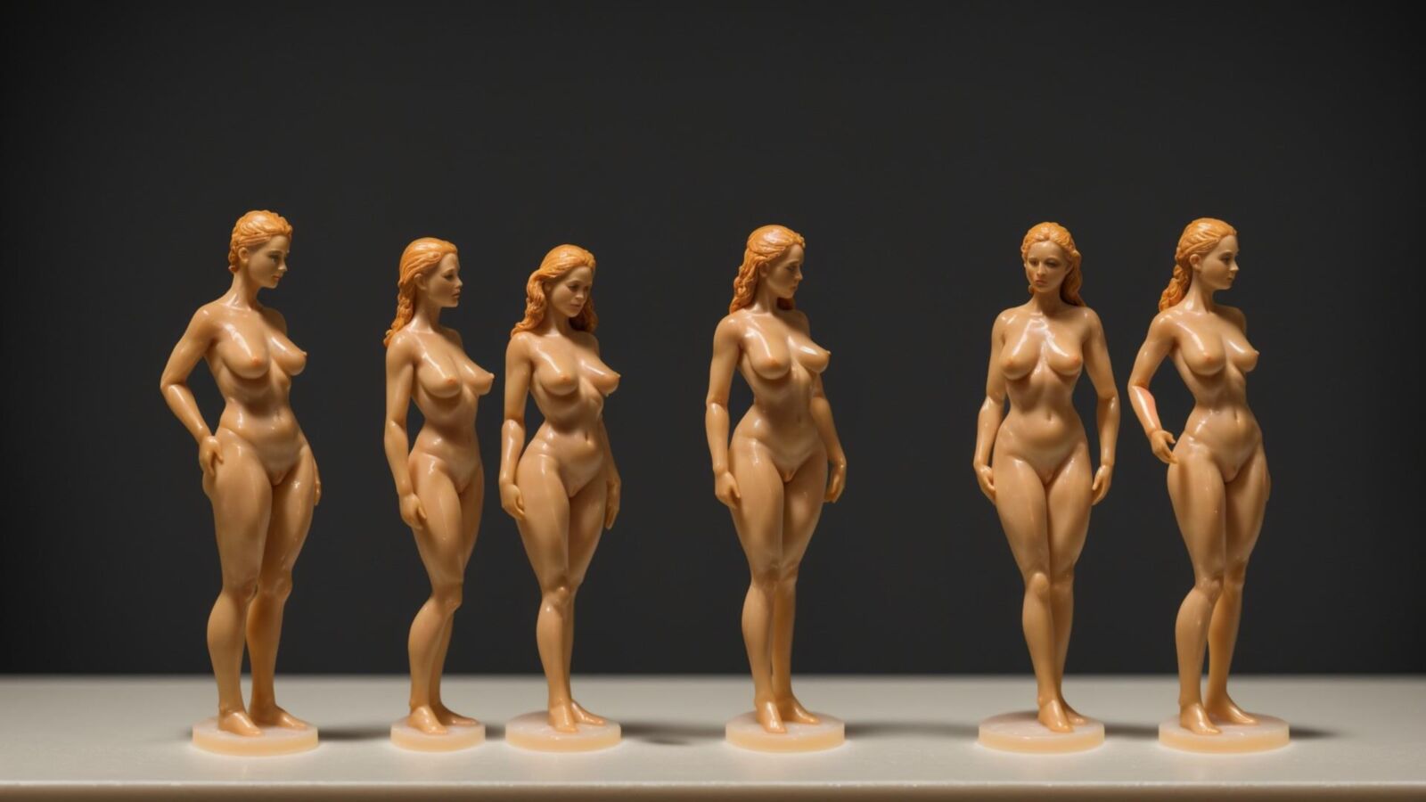 AI - Women as wax figurines 