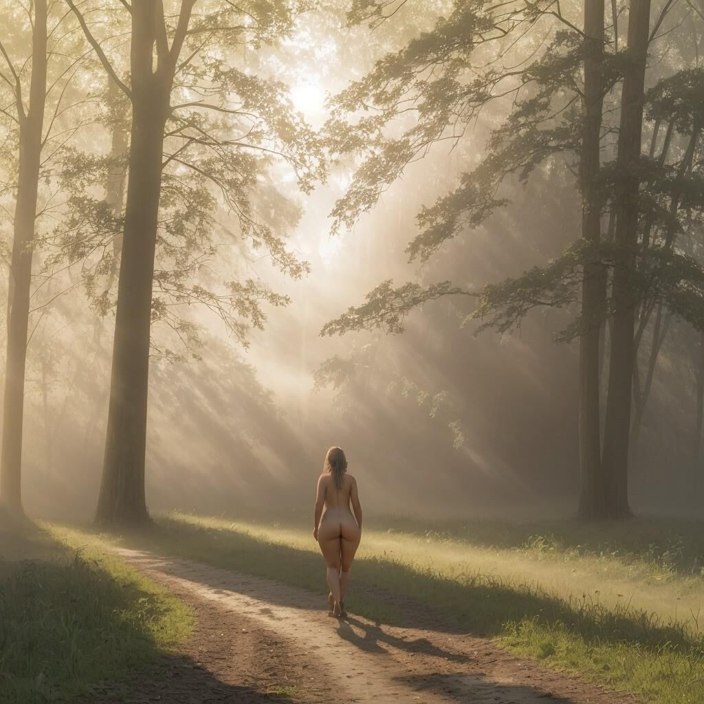 AI - Femme dans la brume