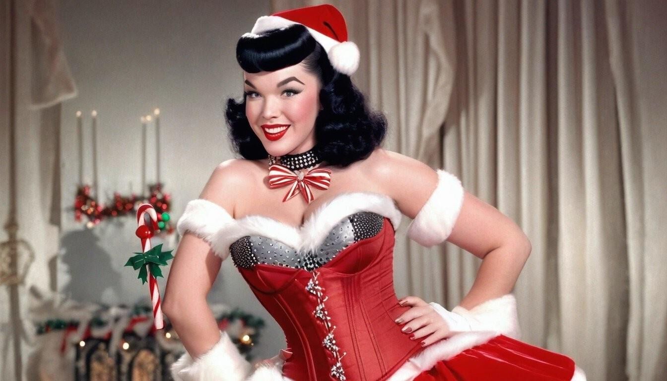 Bettie Page en Corsés 3 - Felices fiestas