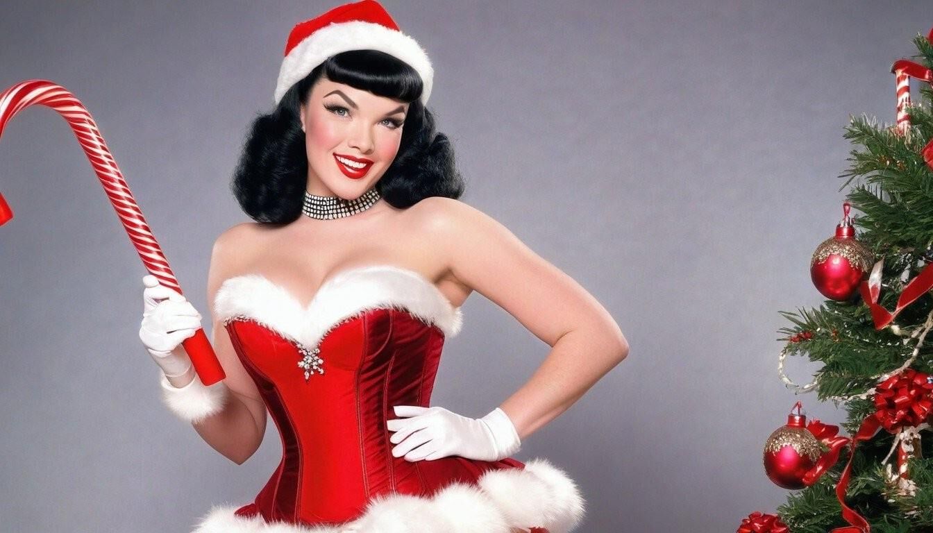 Bettie Page en Corsés 3 - Felices fiestas