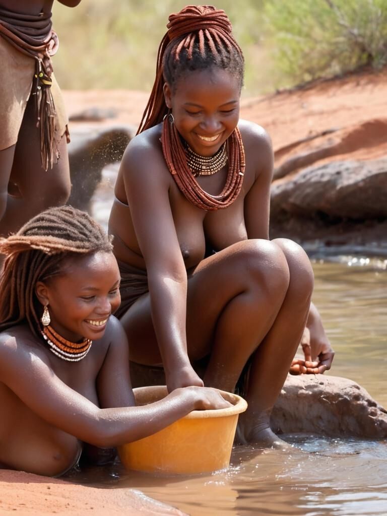 Mujer de la tribu himba africana