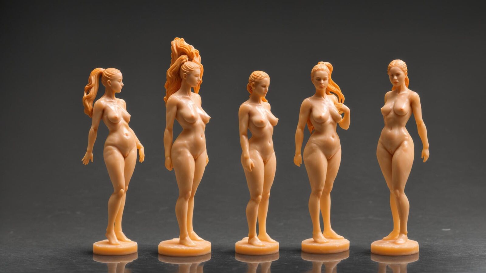 AI - Women as wax figurines 