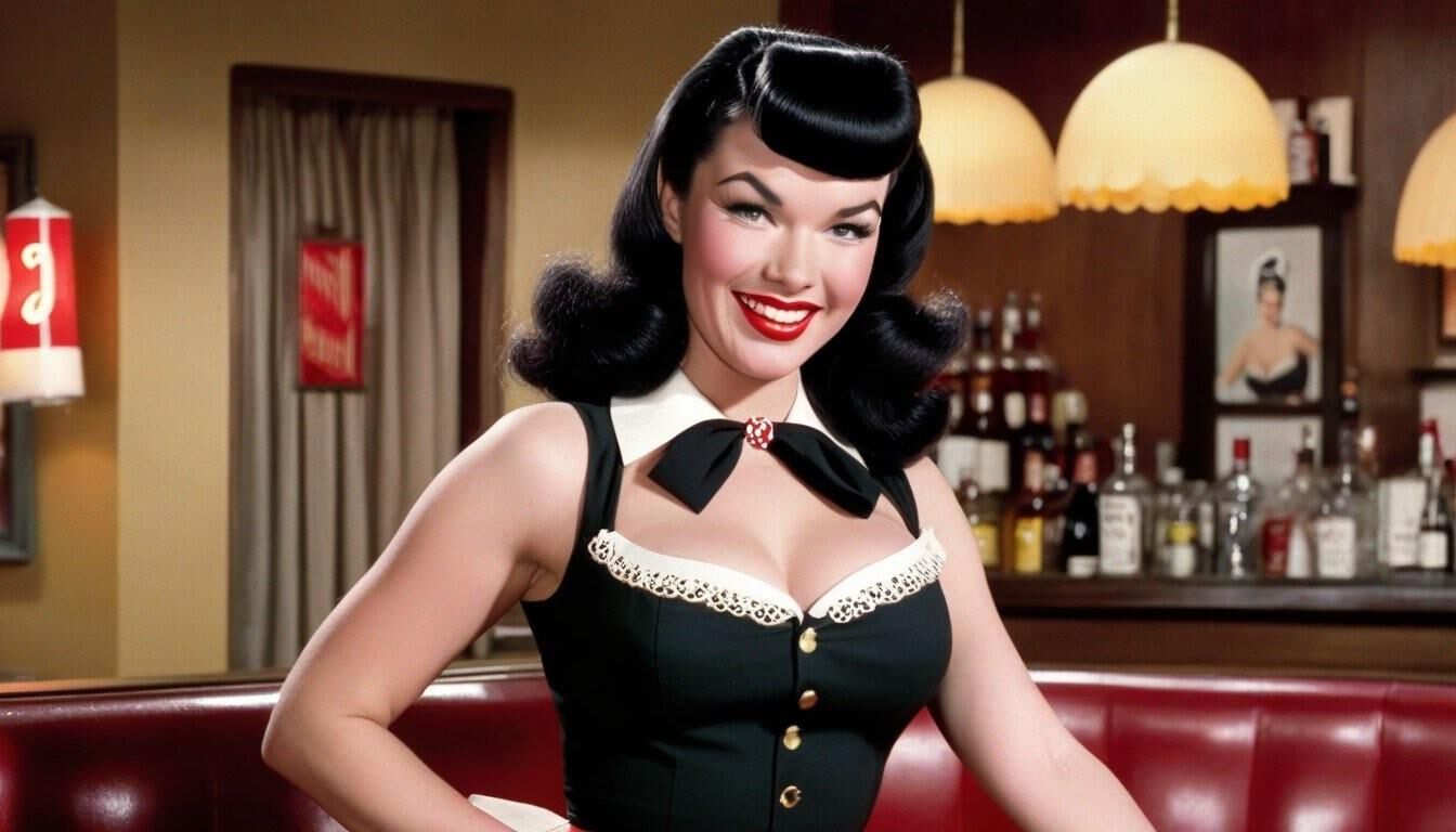 Bettie Page - garçonete retrô