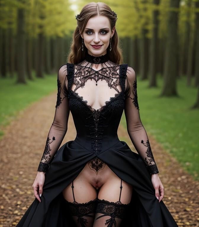 Beautiful gothic princess