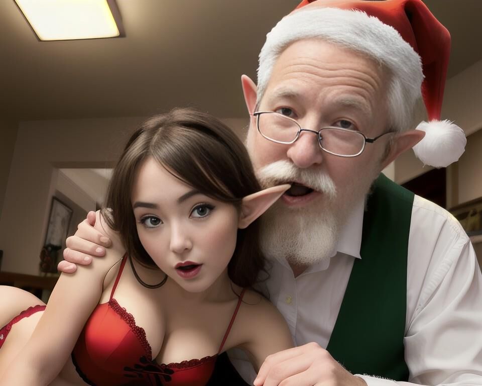 AI Generated 531: Santa, Mrs. Santa, Mrs. Santas' sister, elves 