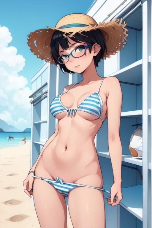 (AI Generated Hentai) Another sexy beach day with Kinkiyo!