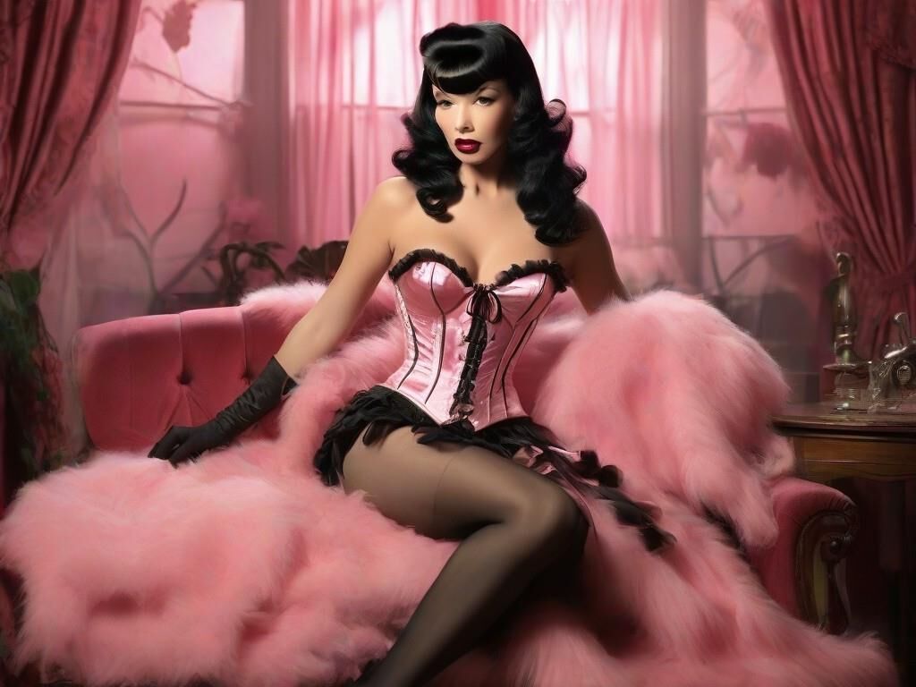 Bettie Page in Corsets 2 - AI