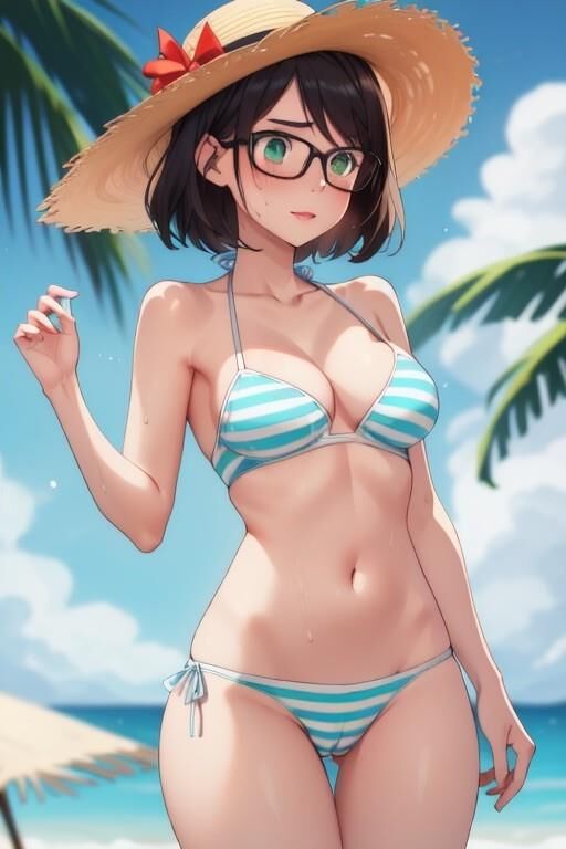 (AI Generated Hentai) Another sexy beach day with Kinkiyo!