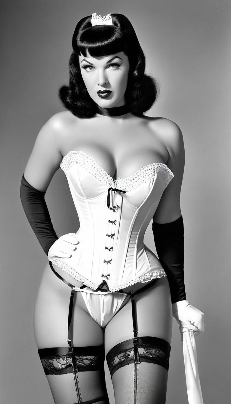 Betty Page in Corsets - AI