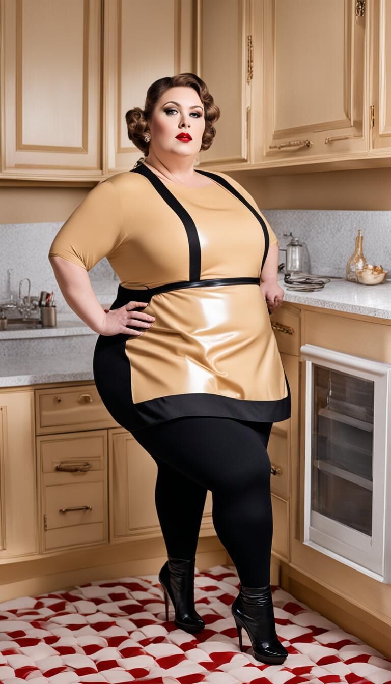 SSBBW in Latex