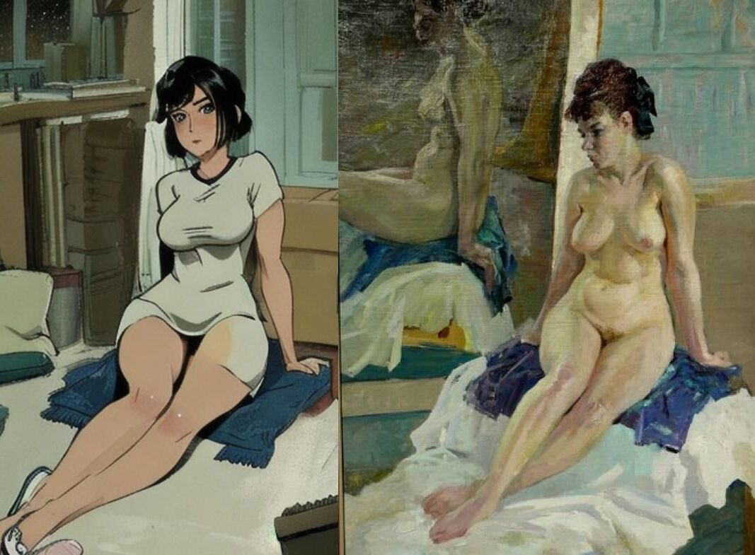 AI remasters classic nude pictures