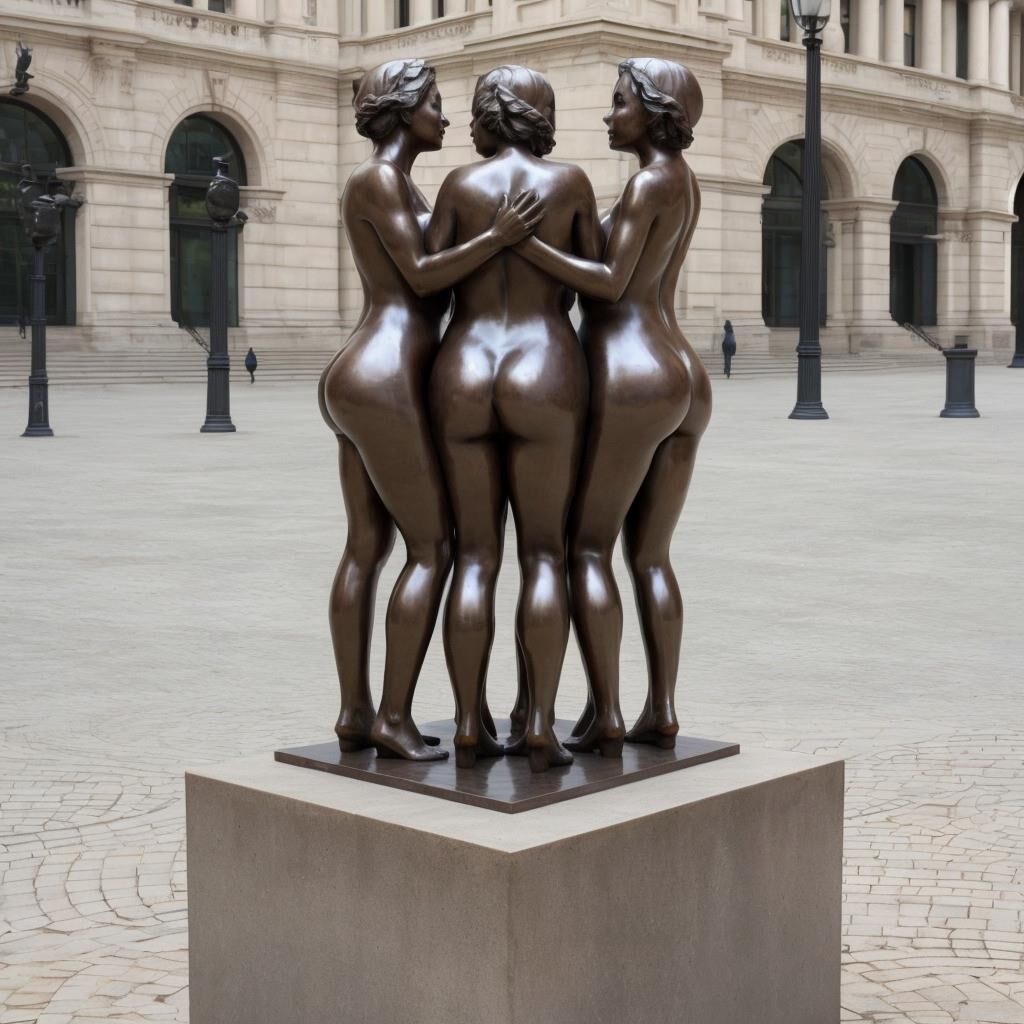 AI - Women as bronze statues