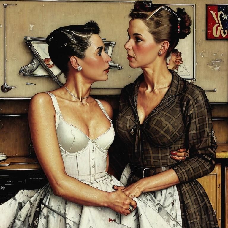 AI - Normal Rockwell's Naughty Paintings