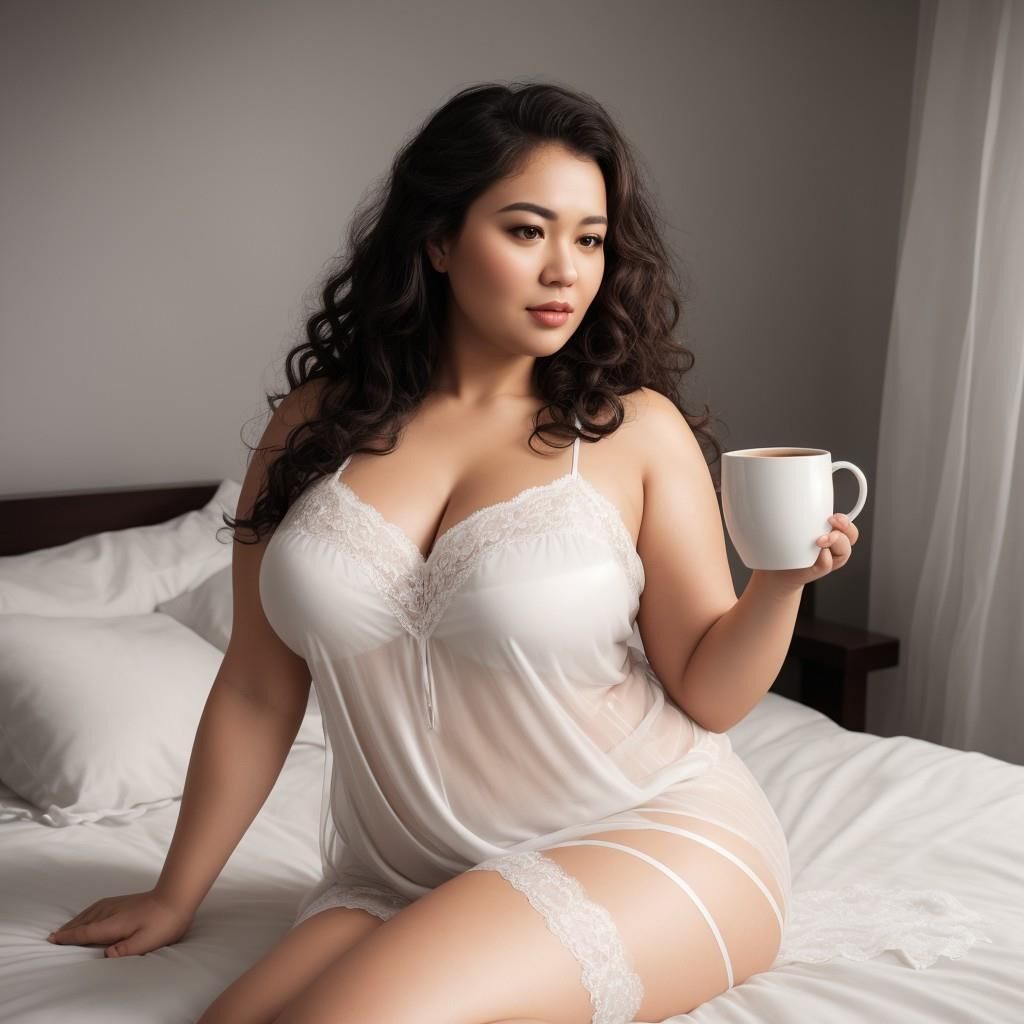 AI - Femmes en chemise de nuit avec du café