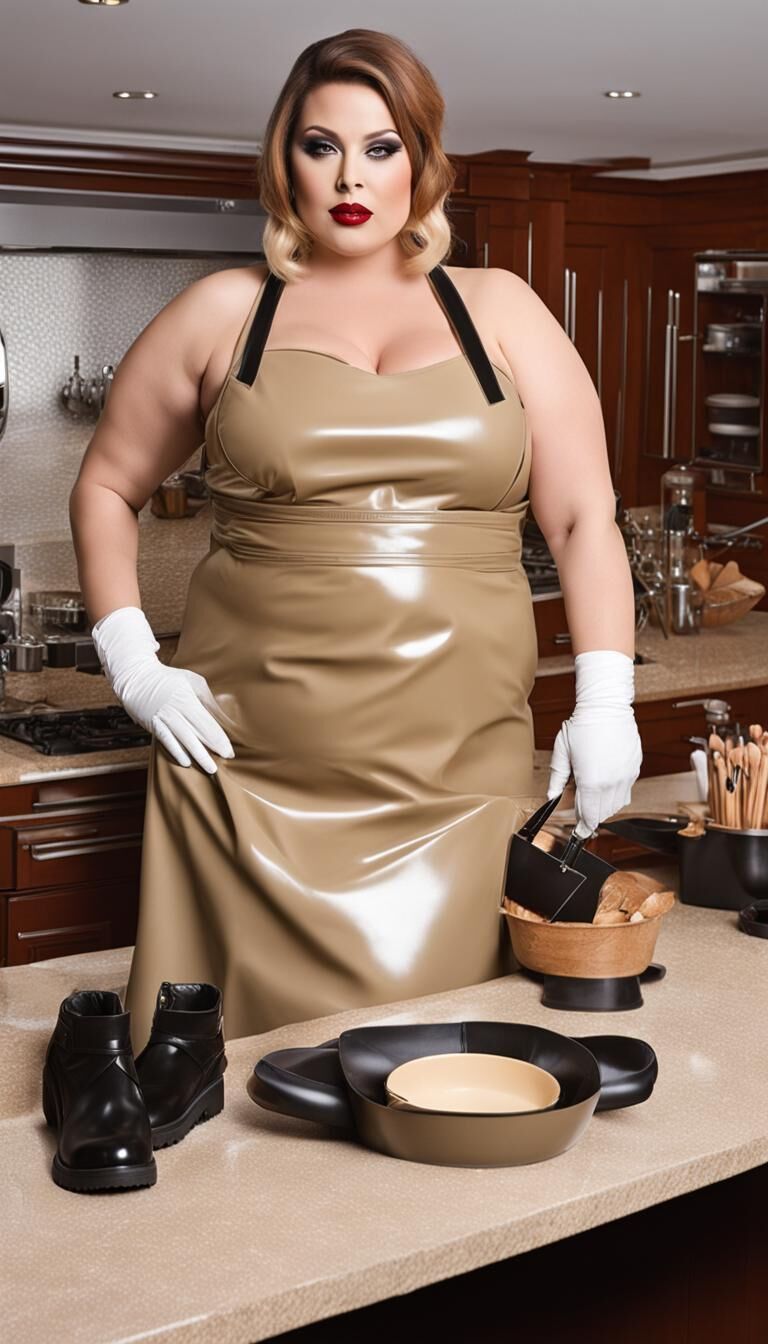 SSBBW in Latex