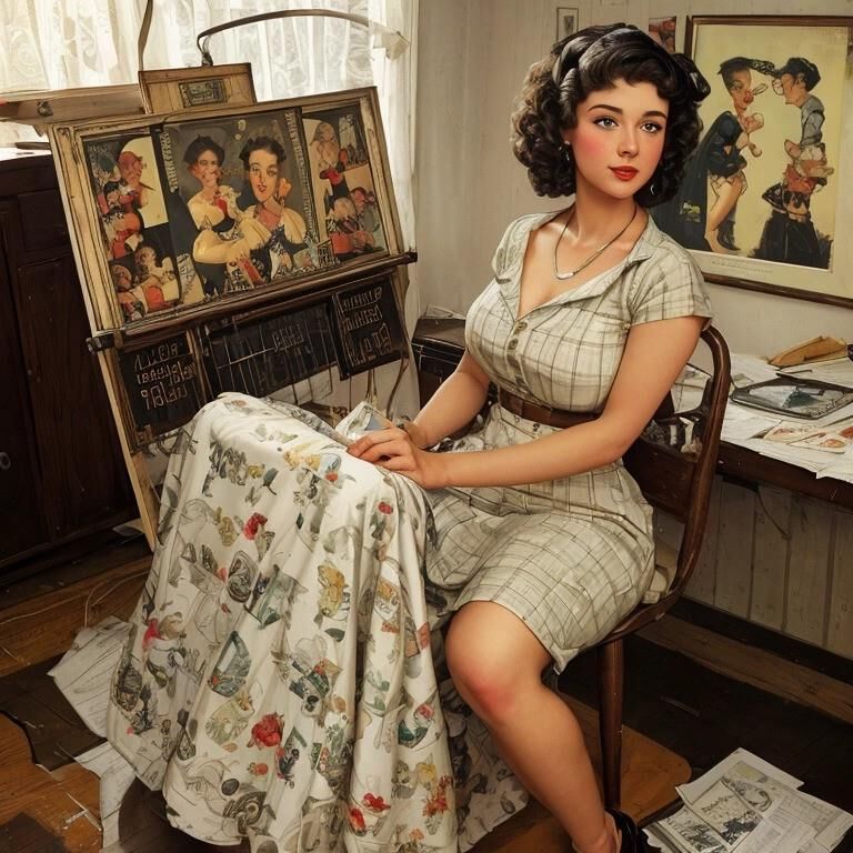 AI - Normal Rockwell's Naughty Paintings