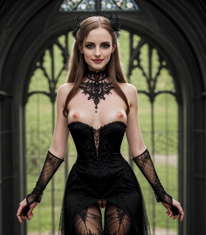 Beautiful gothic princess