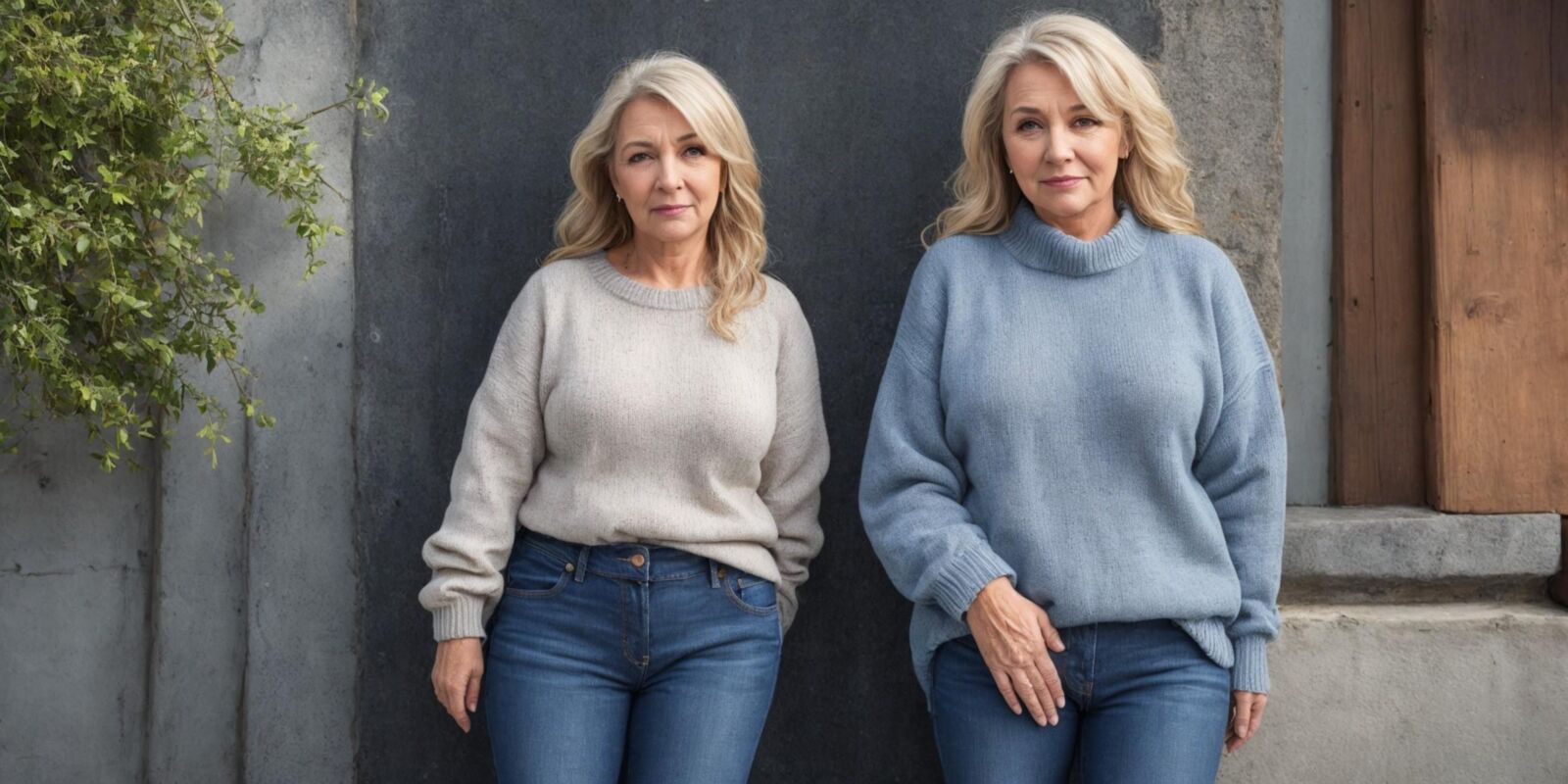 AI - Women in jeans and a sweater