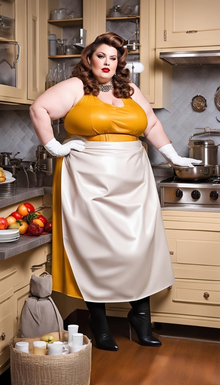 SSBBW in Latex